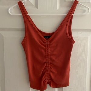 Red/orange Abercrombie tank top
